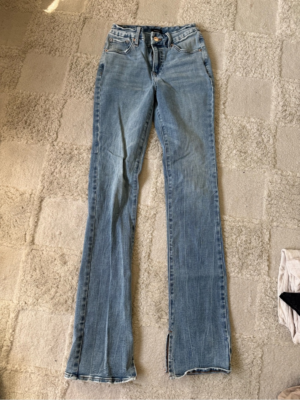 Express Women's Light Blue Flare Jeans